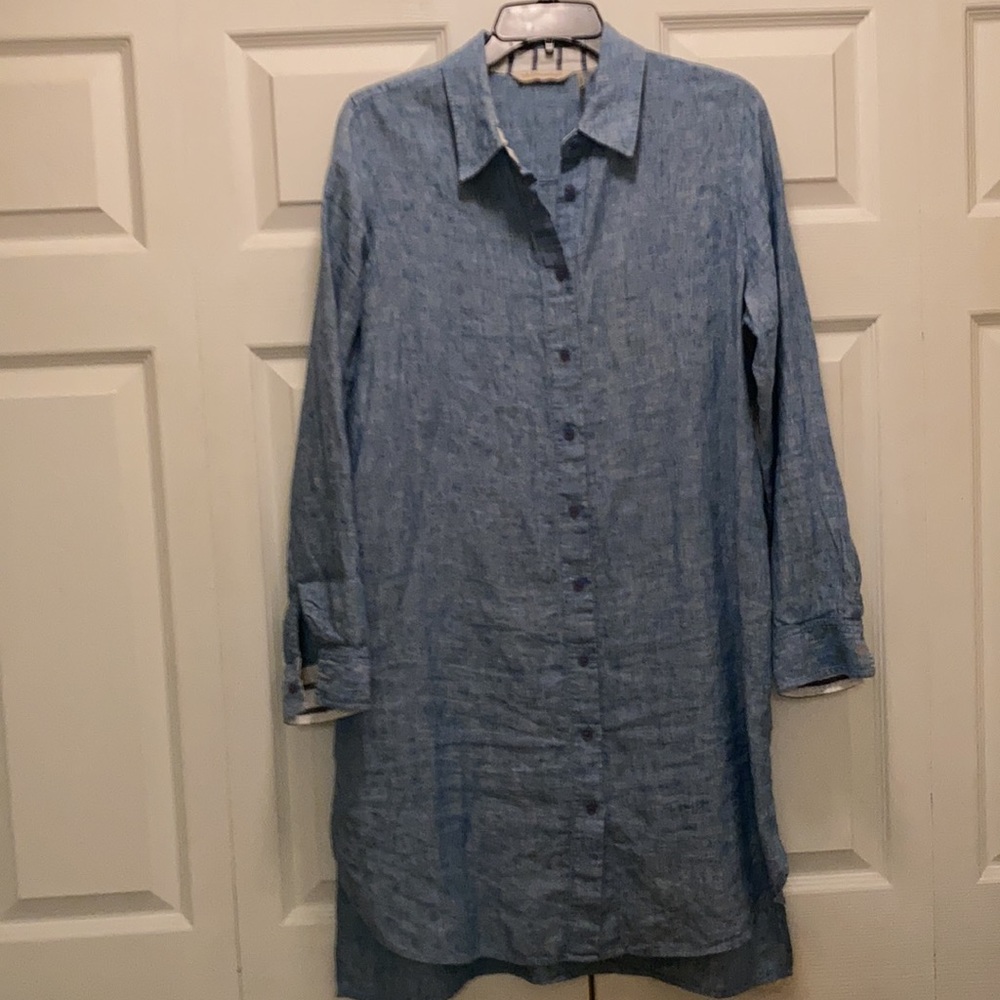 SOFT SURROUNDINGS Linen Shirt Dress